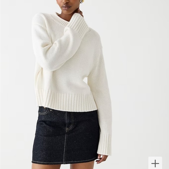 J. Crew Sweaters - J crew roll neck sweater ivory white